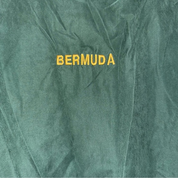 Men’s Weather Proof Brand Green Vintage Embroidered Sweater Vest Jacket Size: 2X - Picture 12 of 16